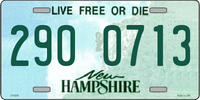 NH license plate 2900713