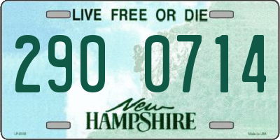 NH license plate 2900714
