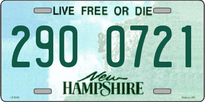 NH license plate 2900721