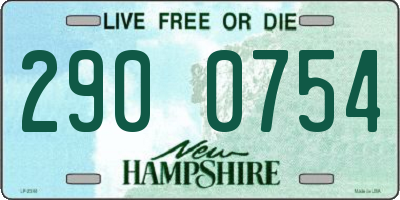 NH license plate 2900754