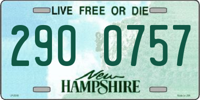NH license plate 2900757