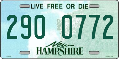 NH license plate 2900772