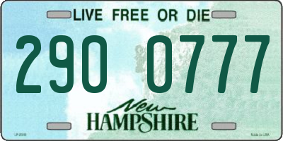 NH license plate 2900777