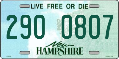 NH license plate 2900807