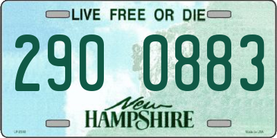 NH license plate 2900883