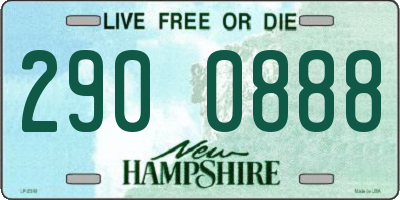 NH license plate 2900888