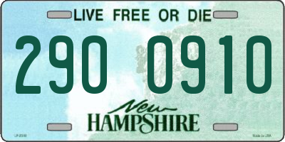 NH license plate 2900910