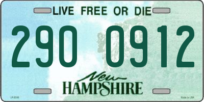NH license plate 2900912