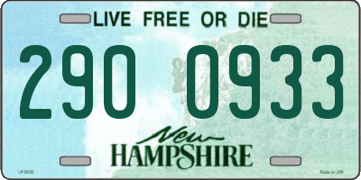 NH license plate 2900933