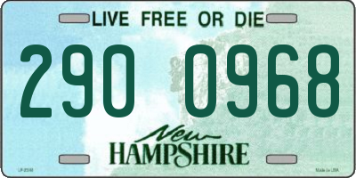 NH license plate 2900968