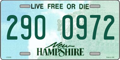 NH license plate 2900972