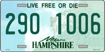 NH license plate 2901006