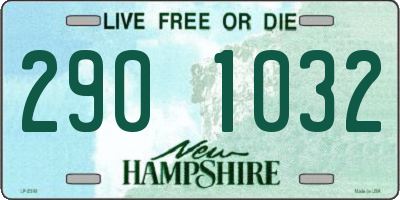 NH license plate 2901032
