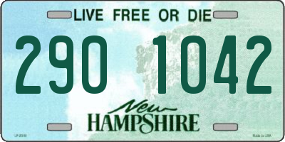 NH license plate 2901042