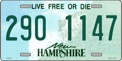NH license plate 2901147