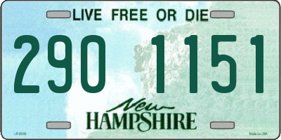 NH license plate 2901151