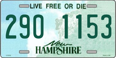 NH license plate 2901153