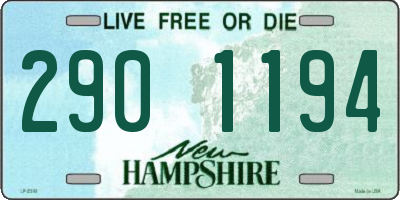 NH license plate 2901194