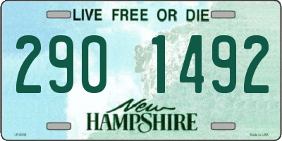 NH license plate 2901492