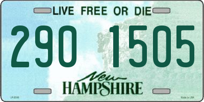 NH license plate 2901505