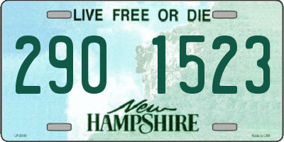 NH license plate 2901523
