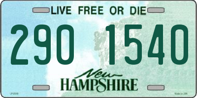 NH license plate 2901540