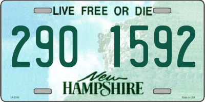 NH license plate 2901592