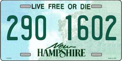 NH license plate 2901602