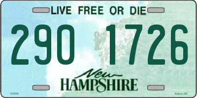 NH license plate 2901726
