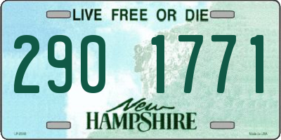 NH license plate 2901771