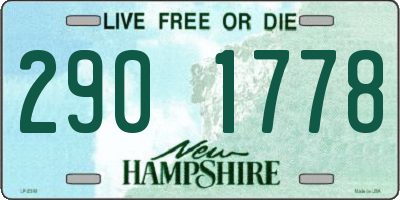 NH license plate 2901778