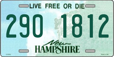 NH license plate 2901812