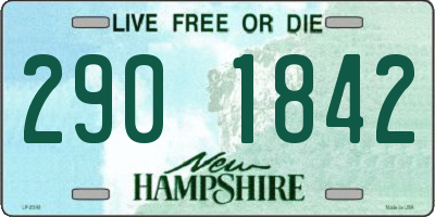 NH license plate 2901842