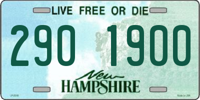 NH license plate 2901900