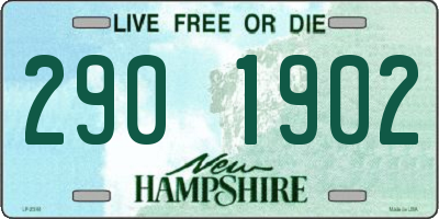 NH license plate 2901902