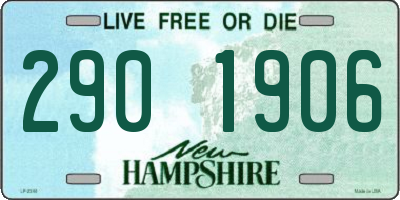 NH license plate 2901906