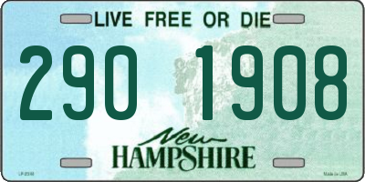 NH license plate 2901908