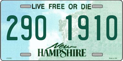 NH license plate 2901910
