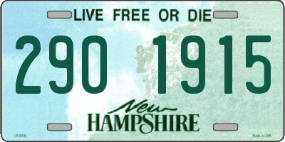 NH license plate 2901915