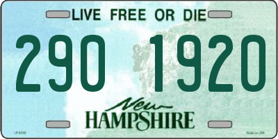 NH license plate 2901920