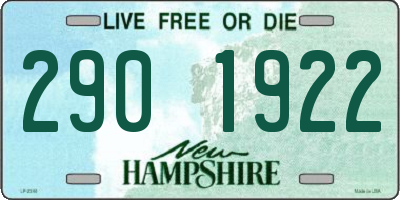 NH license plate 2901922