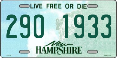 NH license plate 2901933