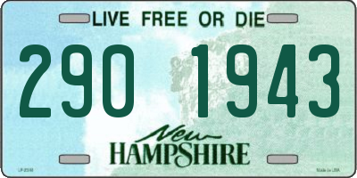NH license plate 2901943
