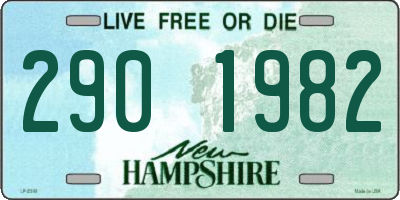 NH license plate 2901982