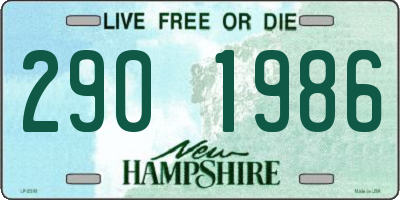 NH license plate 2901986