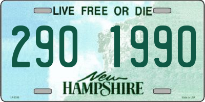 NH license plate 2901990