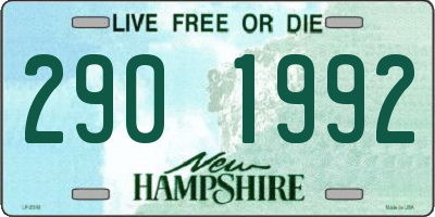 NH license plate 2901992