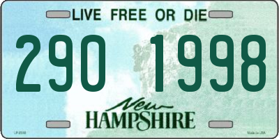 NH license plate 2901998
