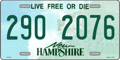 NH license plate 2902076