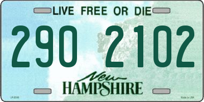 NH license plate 2902102